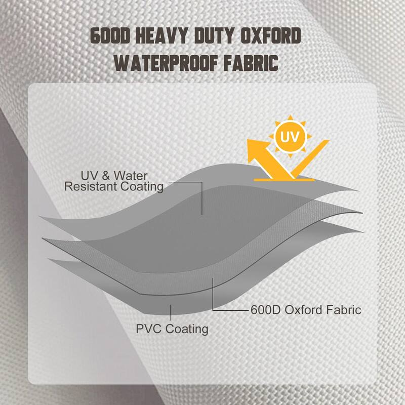 None Durable Outdoor Furniture Cover 600D Oxford Fabric