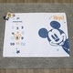 preview thumbnail 5 of 3, Disney Mickey Mouse White, Blue, and Orange Super Soft Milestone Baby Blanket