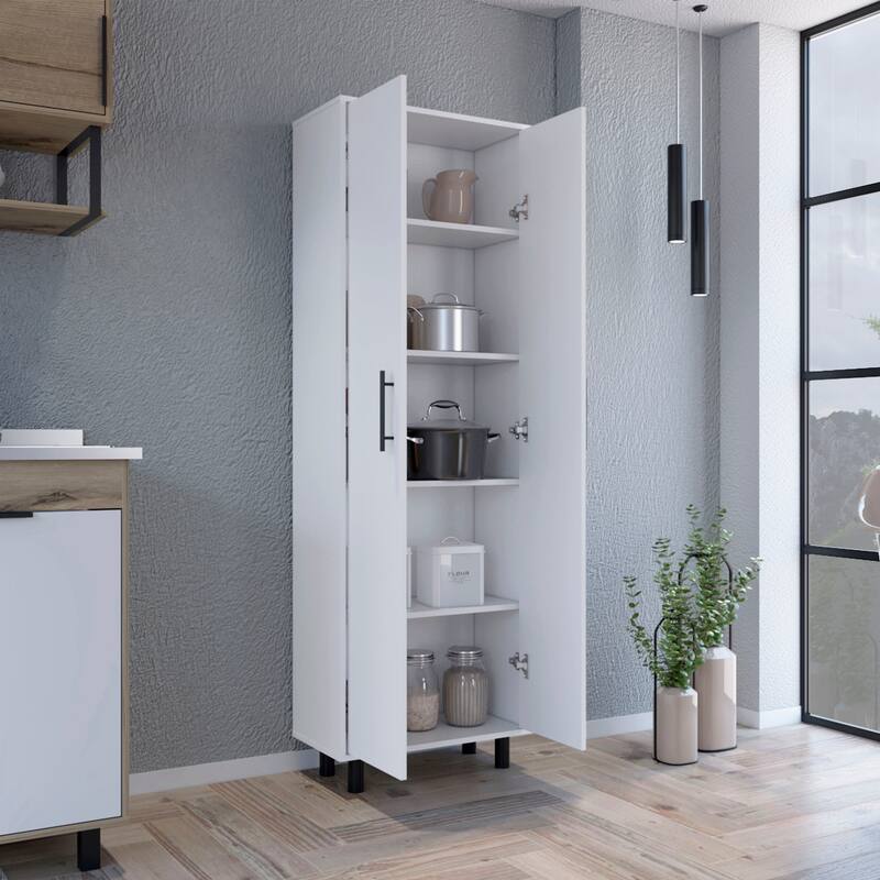 Multistorage Manacor With Five Shelves - White