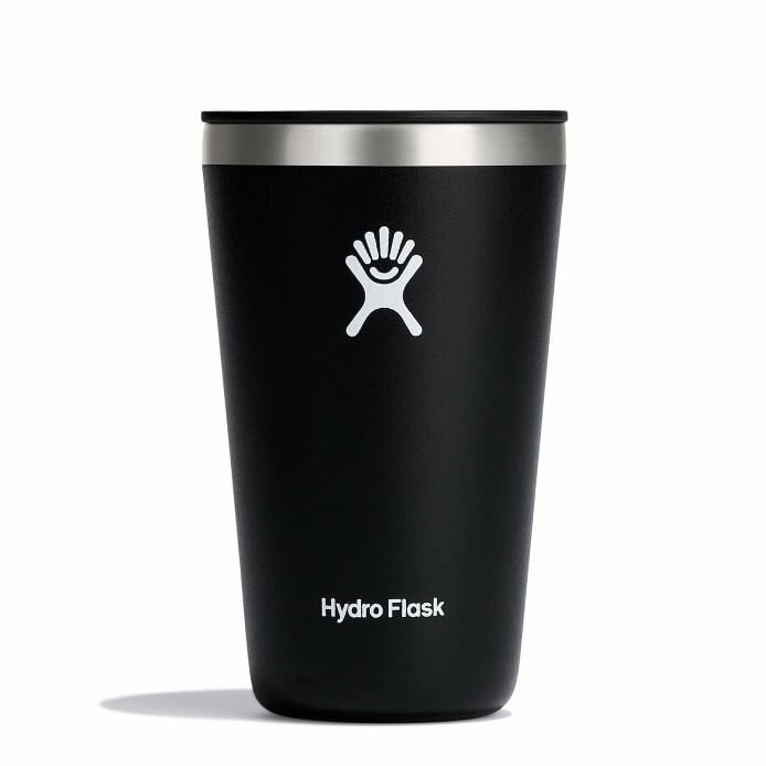 Hydro Flask Insulated Tumbler with Lid and Double Wall, 12 oz - Black