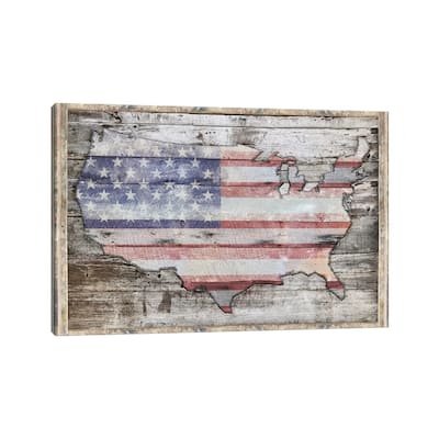 iCanvas "USA Map Redemption" by Diego Tirigall Canvas Print