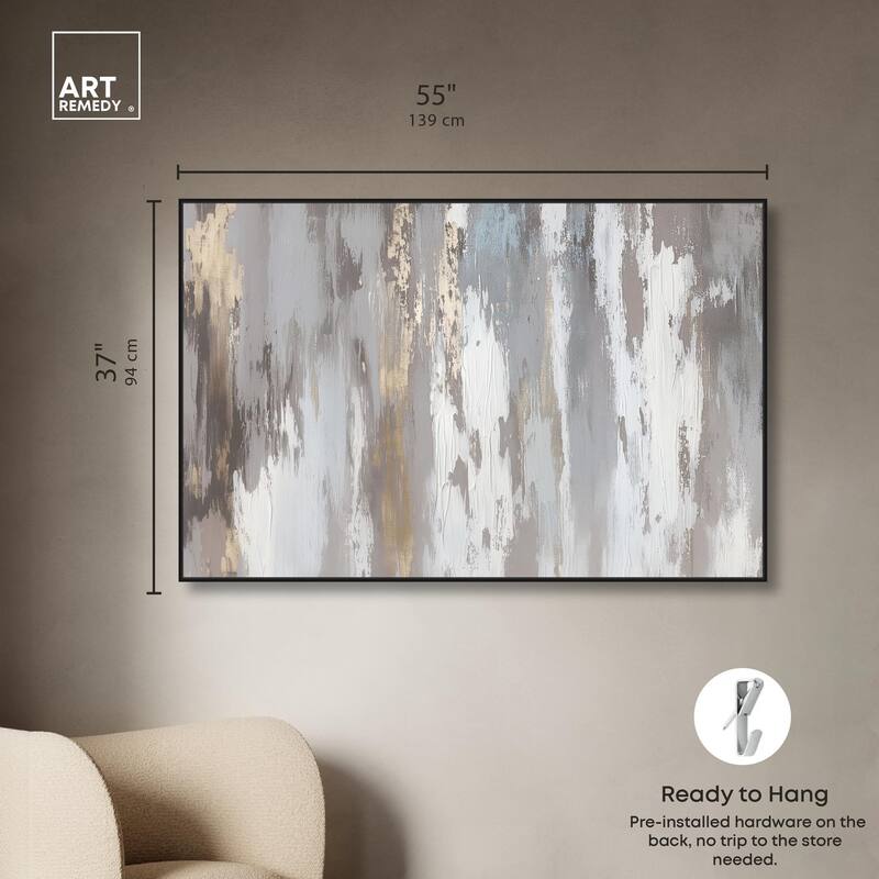 Flooding Gold I Canvas by Art Remedy