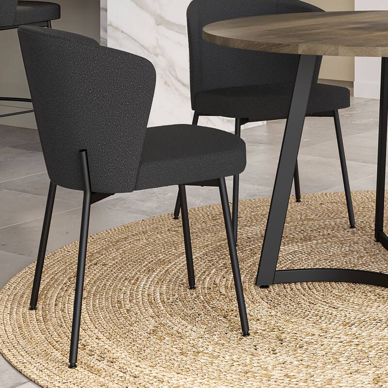 Amisco Joelle Solid Wood Table and Camilla Chairs 5-Pieces Dining Set