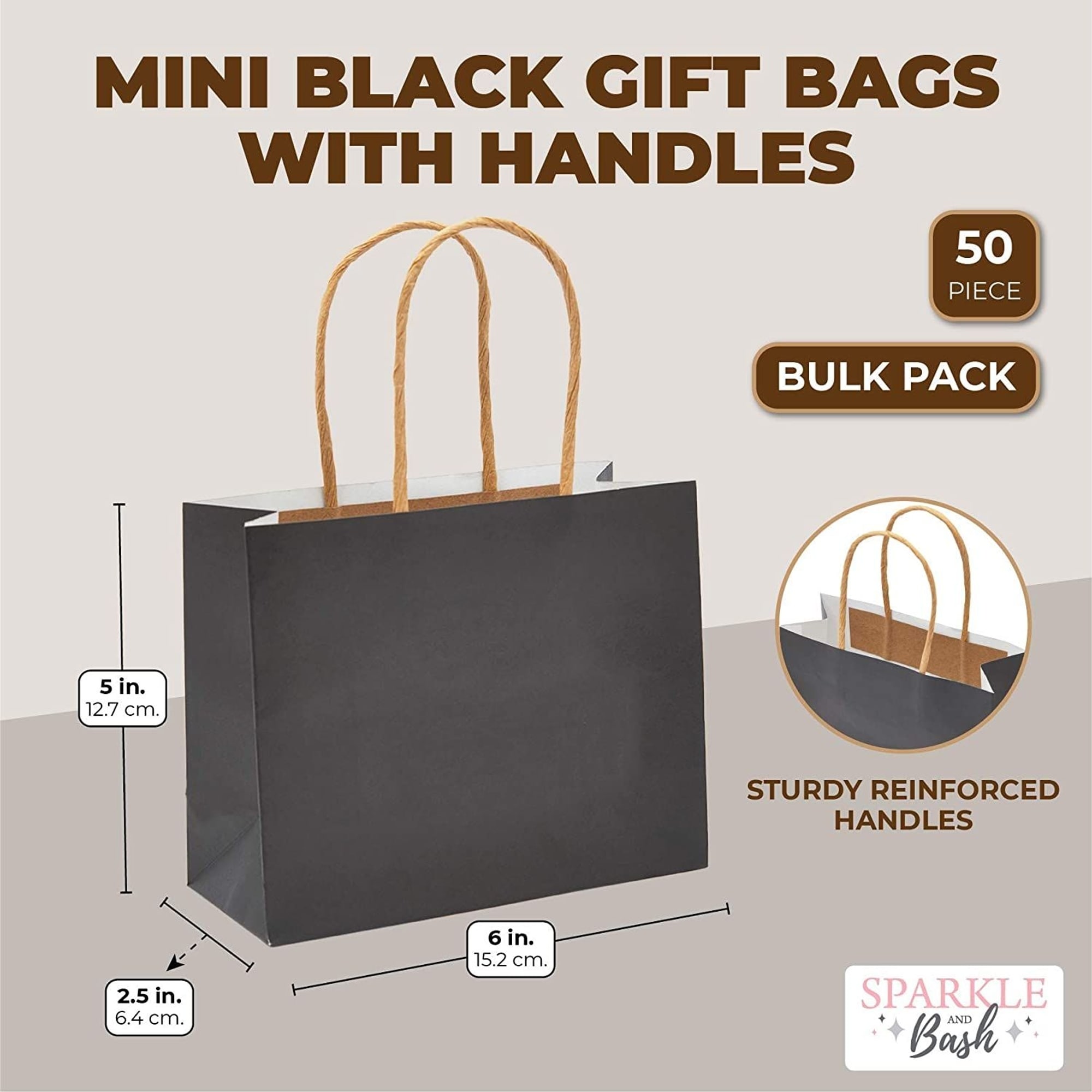 Mini black gift deals bags