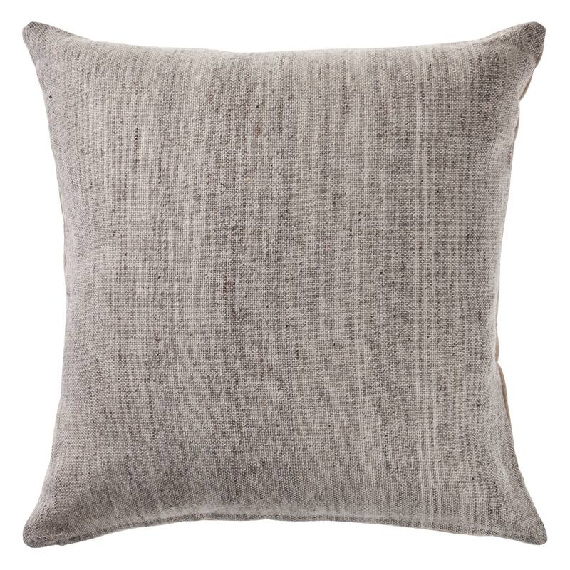 Handwoven Rustic Style Square Throw Pillow - 20" - Gray