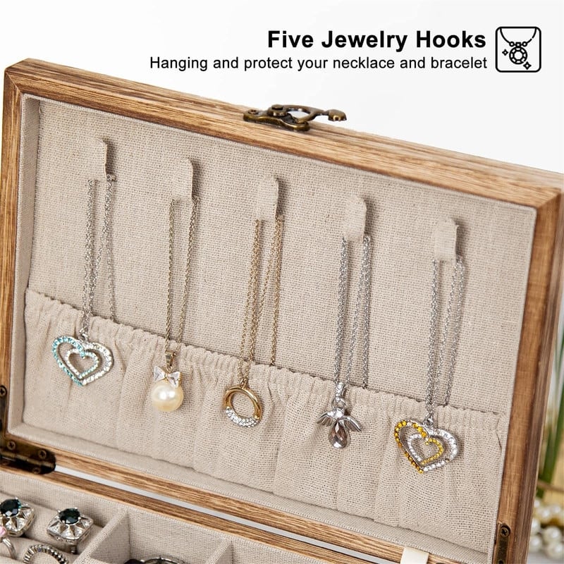 Jewelry Box for Women - 7"D x 10"W x 4.8"H