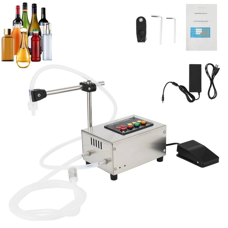 Digital Control Automatic Bottle Filler Liquid Dispenser - Silver