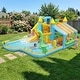 preview thumbnail 7 of 7, Oxford Cloth Inflatable Castle In Blue Garden Theme Bounce House With Slide, Trampoline And Playhouse - N/A