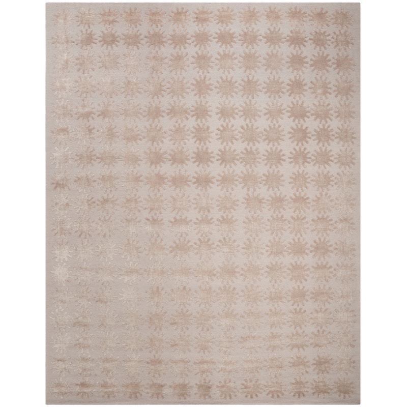 Martha Stewart by SAFAVIEH Constellation Silk/ Wool Rug - 7'9" x 9'9" - Day/Brick Red