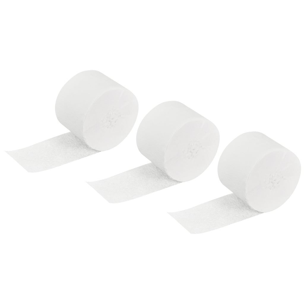 3pcs Crepe Paper Streamer Decoration 82ft Long 1.77 Inch Wide