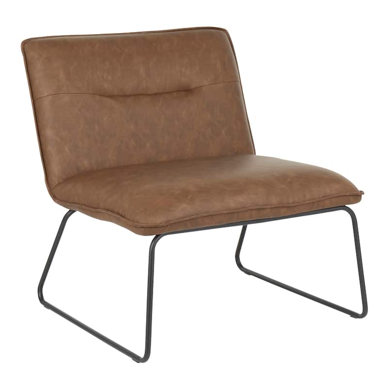 Carbon Loft Kerby Industrial Faux Leather Accent Chair