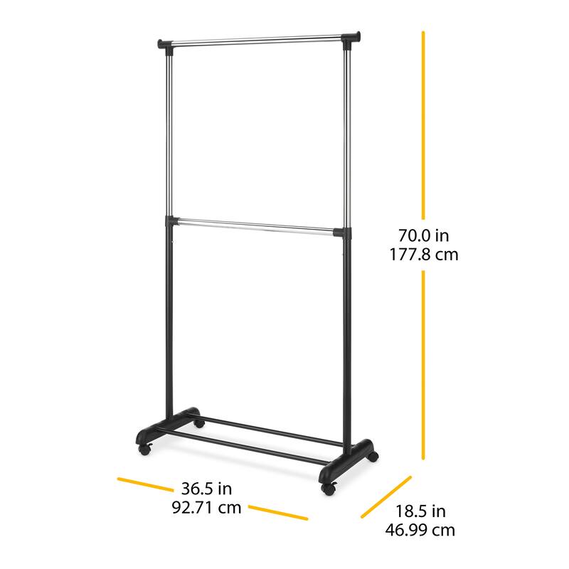 Whitmor 2Tier Rolling Garment Rack On Sale Bed Bath & Beyond