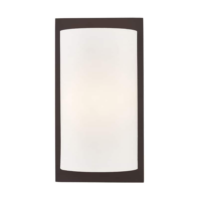 Livex Lighting 1-Light Bronze Wall Sconce, 50860-07 - 6" W 11" H 3.75" EXT