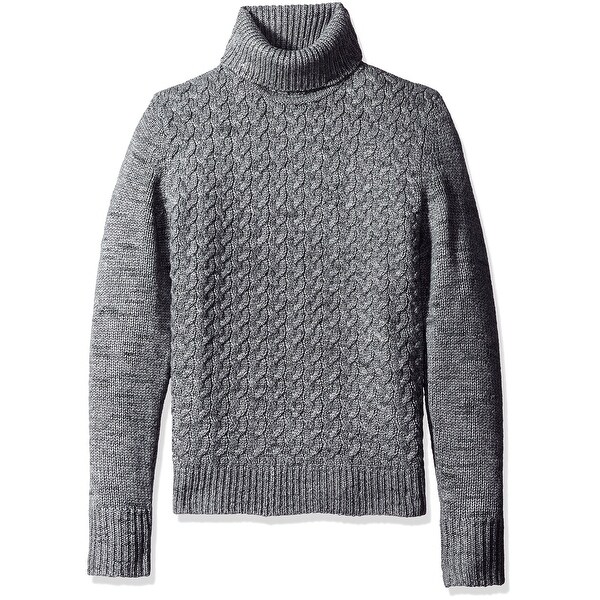 mens white cable knit turtleneck sweater