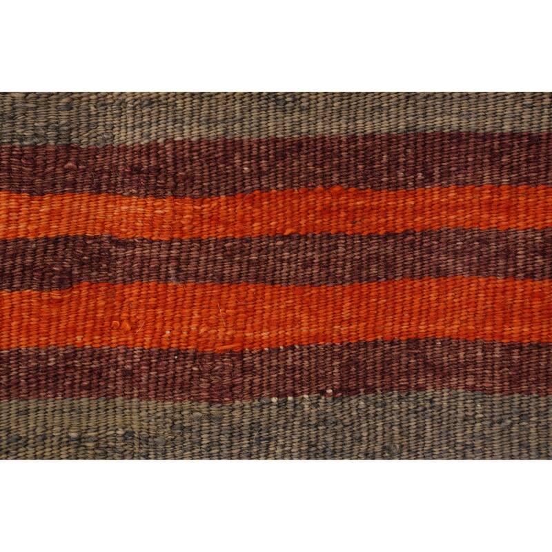 Hand Woven Oriental 100% Wool Carpet Southwestern Geometric Multi-Colored Kilim Area Rug - 9' 11'' X 5' 3''