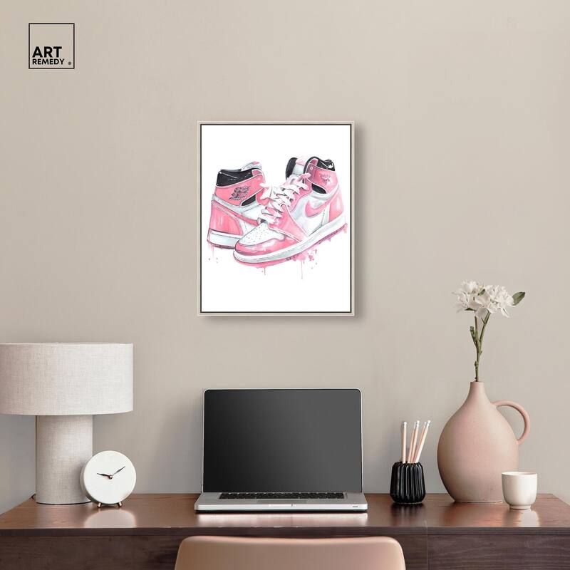 Doll Memories - Walk in Pink Canvas by Art Remedy