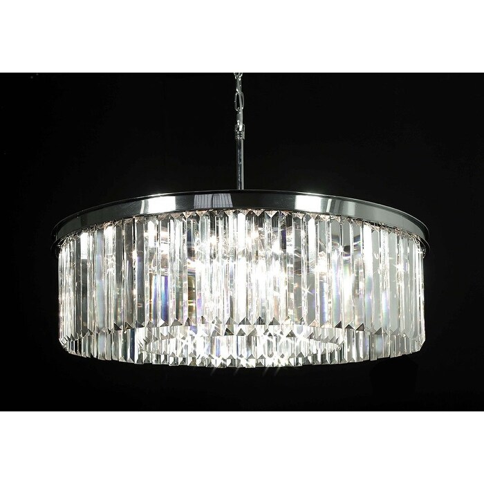 Crystal Glass Fringe 1-tier Chandelier - Chandeliers For Bedrooms by Overstock.com