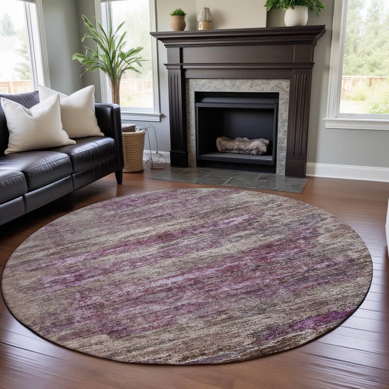 Premium Washable Super Soft Casual Ombre Mayfield Rug - Blush - 8' x 8'