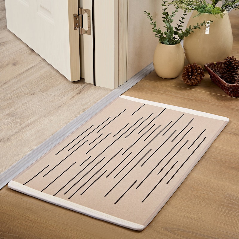 Javlergo Door Mat, Washable Indoor Outdoor Floor Doormat, 47.2" x 31.5"/28.7" x 16.9"