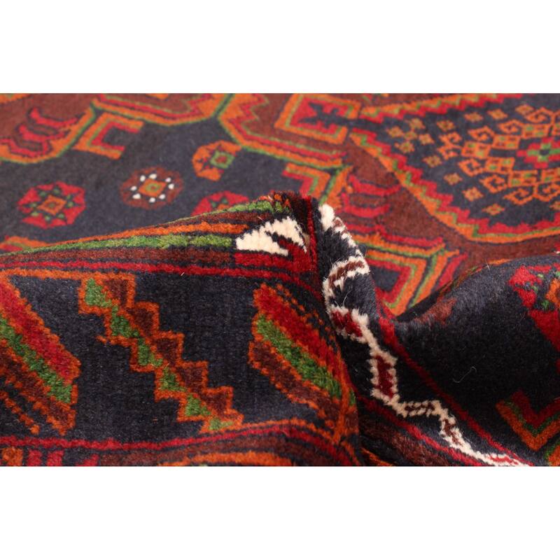 ECARPETGALLERY Hand-knotted Teimani Dark Navy Wool Rug - 3'11 x 6'4