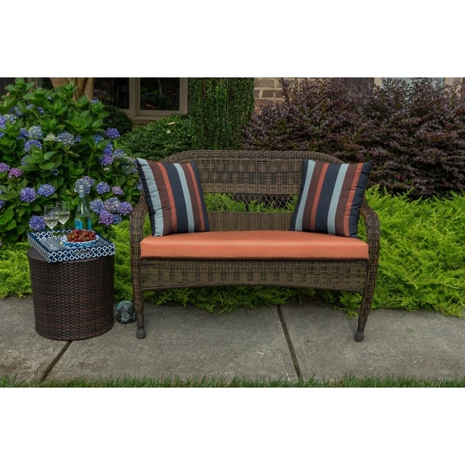 Wicker settee cushion sales
