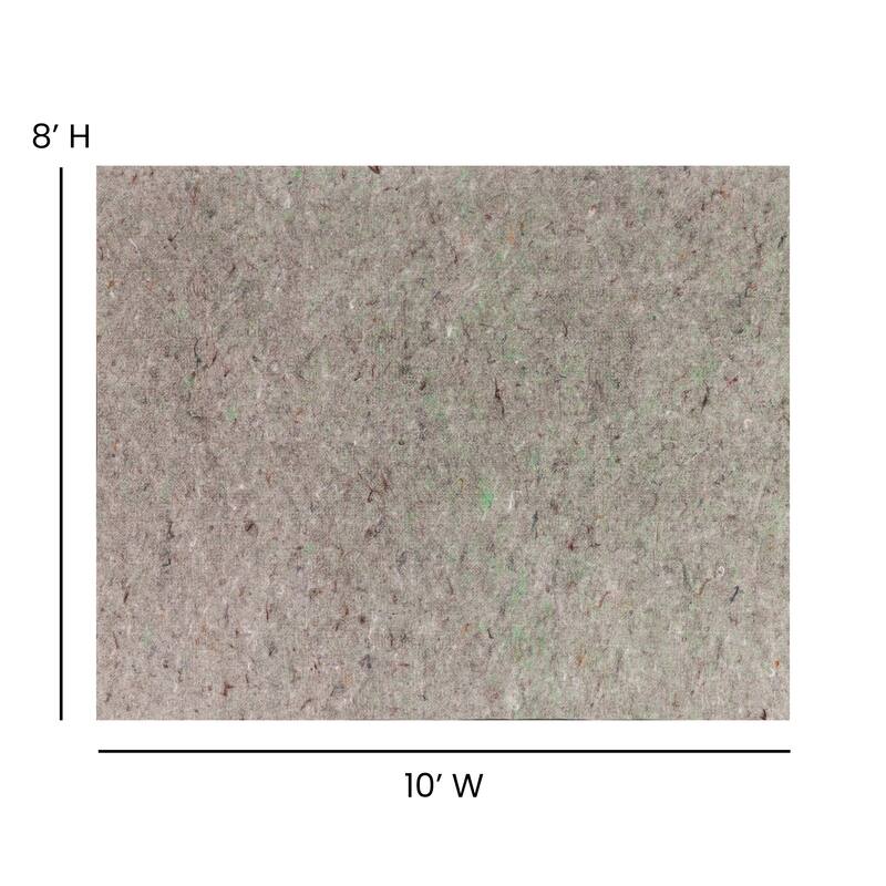 Slide-Stop® Multi-Surface Reversible Non-Slip Cushion Rug Pad, 1/4" Thick, Floor Protection, for 4'x6' Area Rug, Gray