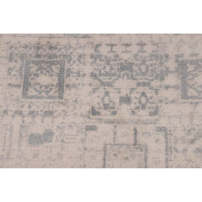 Abstract Oriental Area Rug Handmade Wool Carpet - 5'4"x 7'9"
