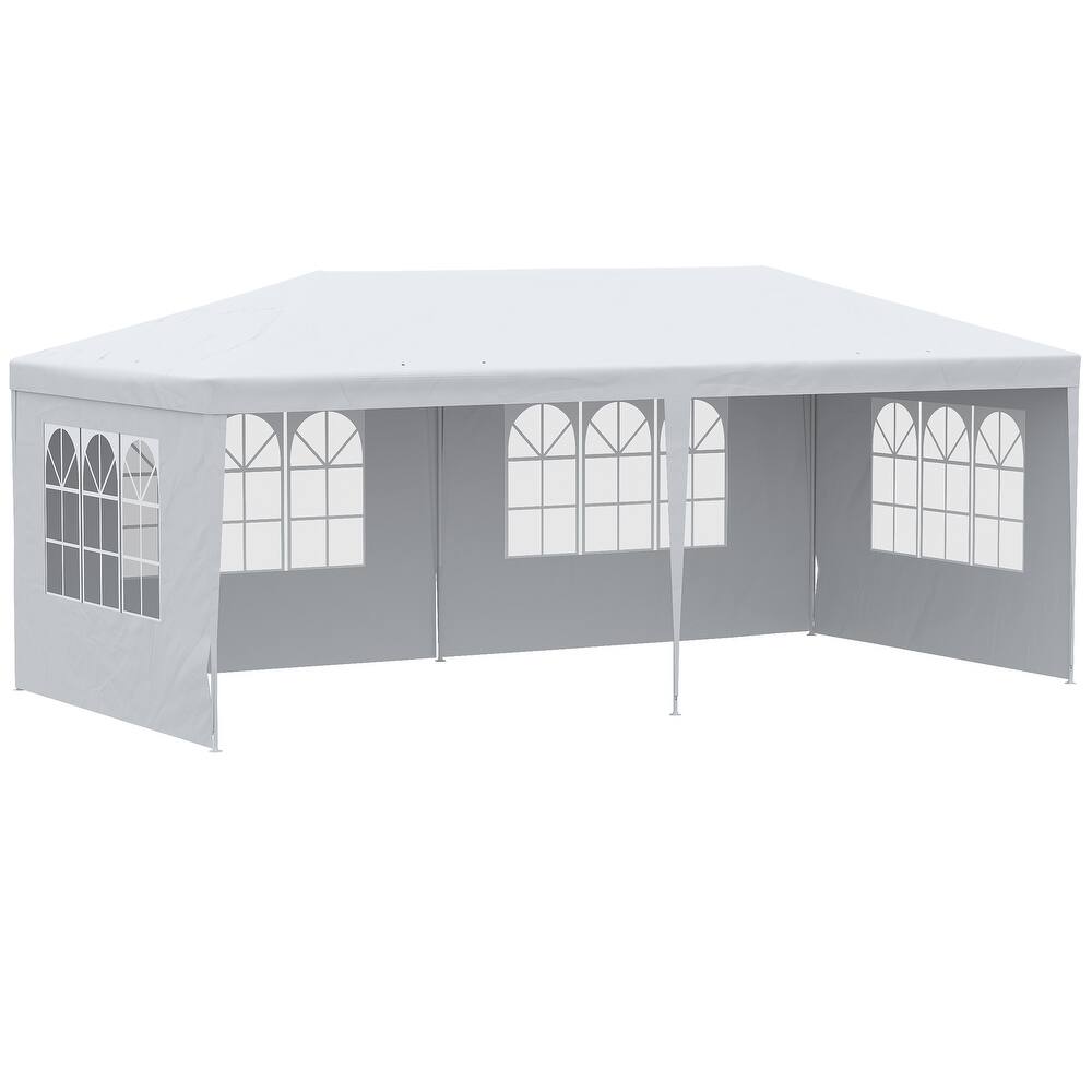 10' x 20' Large Party Tent,Events Shelter Canopy Gazebo with 4 Removable Side Walls,Shade Shelter for Weddings