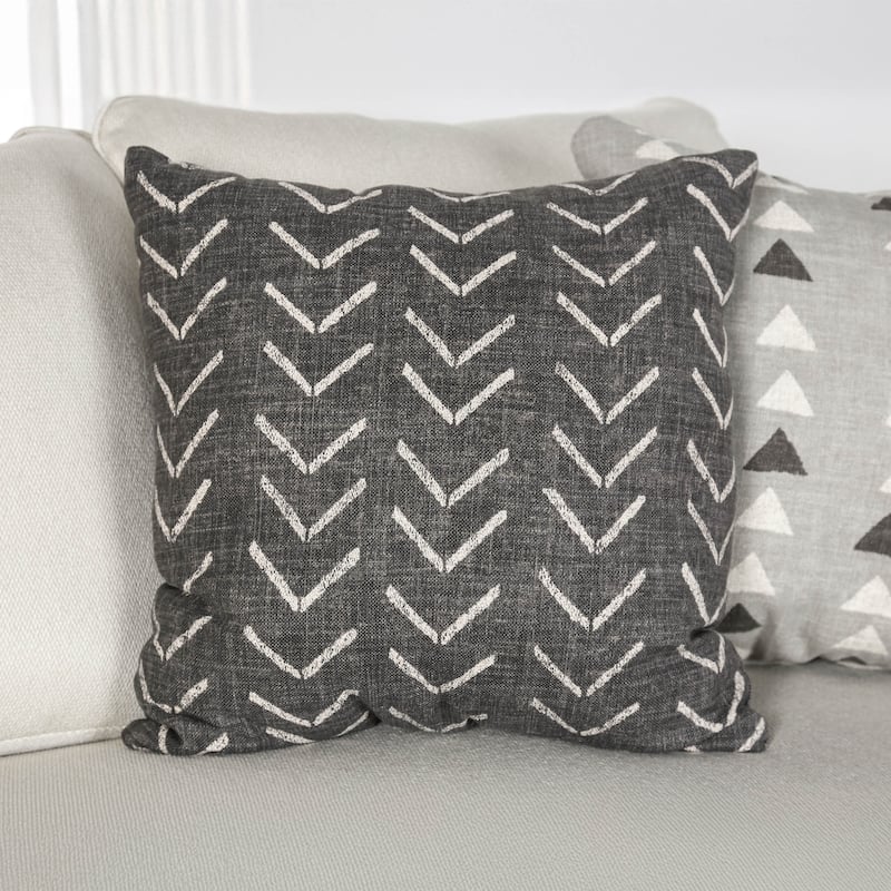 Furniture of America Pario Modern 2-Piece Wood Frame Fabric Sofa Set with Accent Pillows