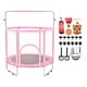 preview thumbnail 20 of 19, 55" Kids Trampoline with Safety Net and 3 Adjustable Heights Ideal for Indoors or Outdoors
