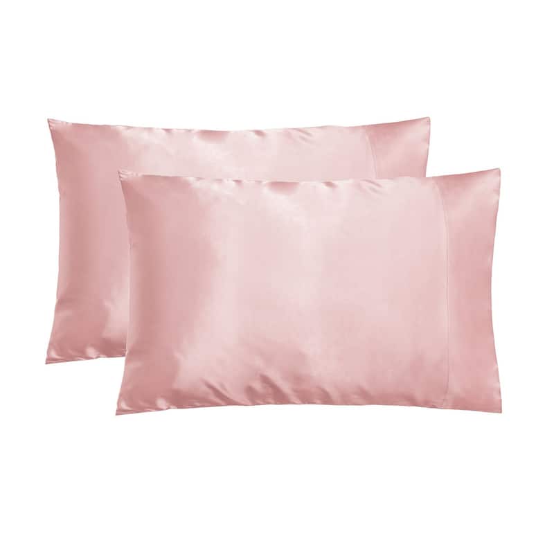 NIGHT Satin Pillowcase for Skin & Hair 2-Pack - Blush - Standard