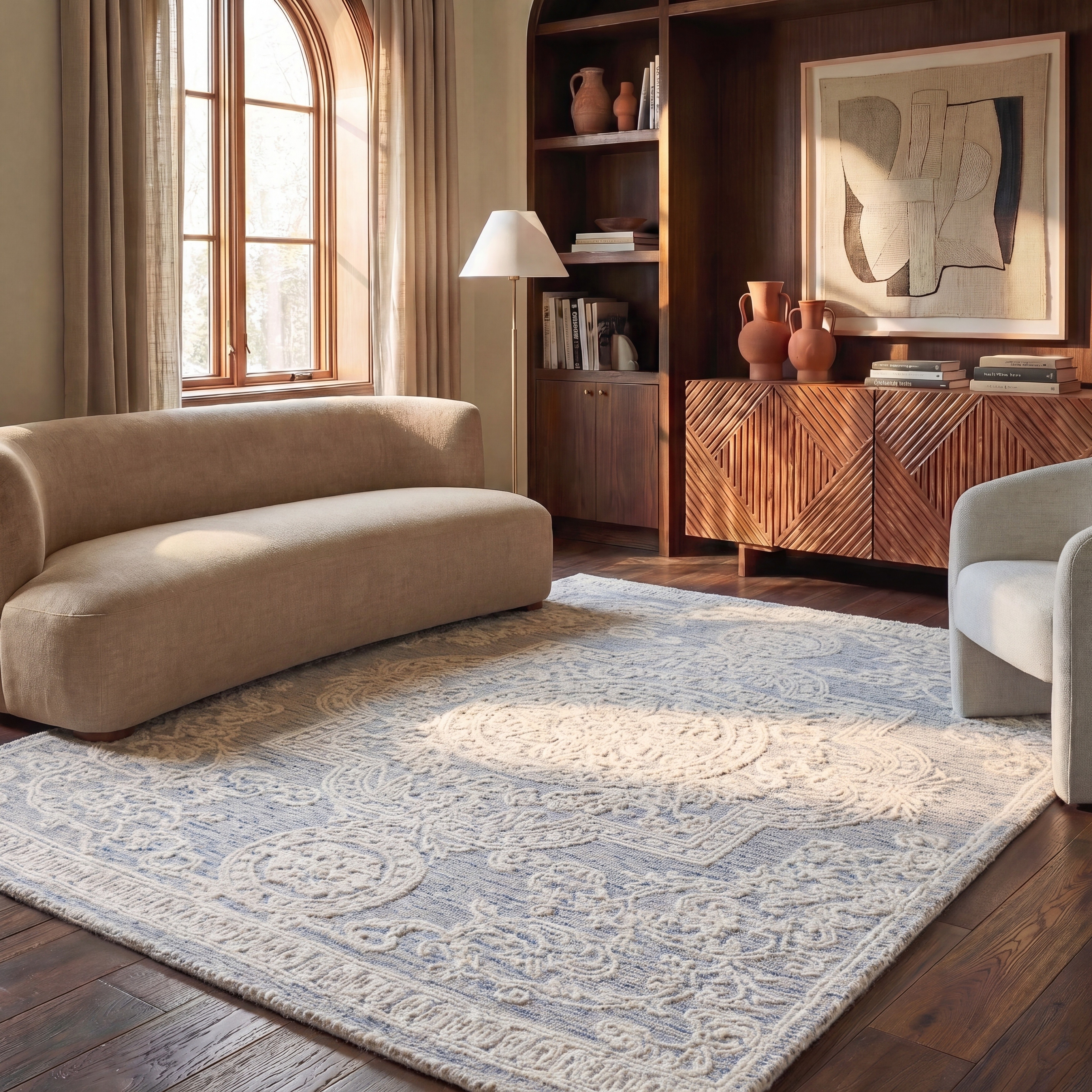 SAFAVIEH Handmade Abstract Torild Medallion Wool Rug