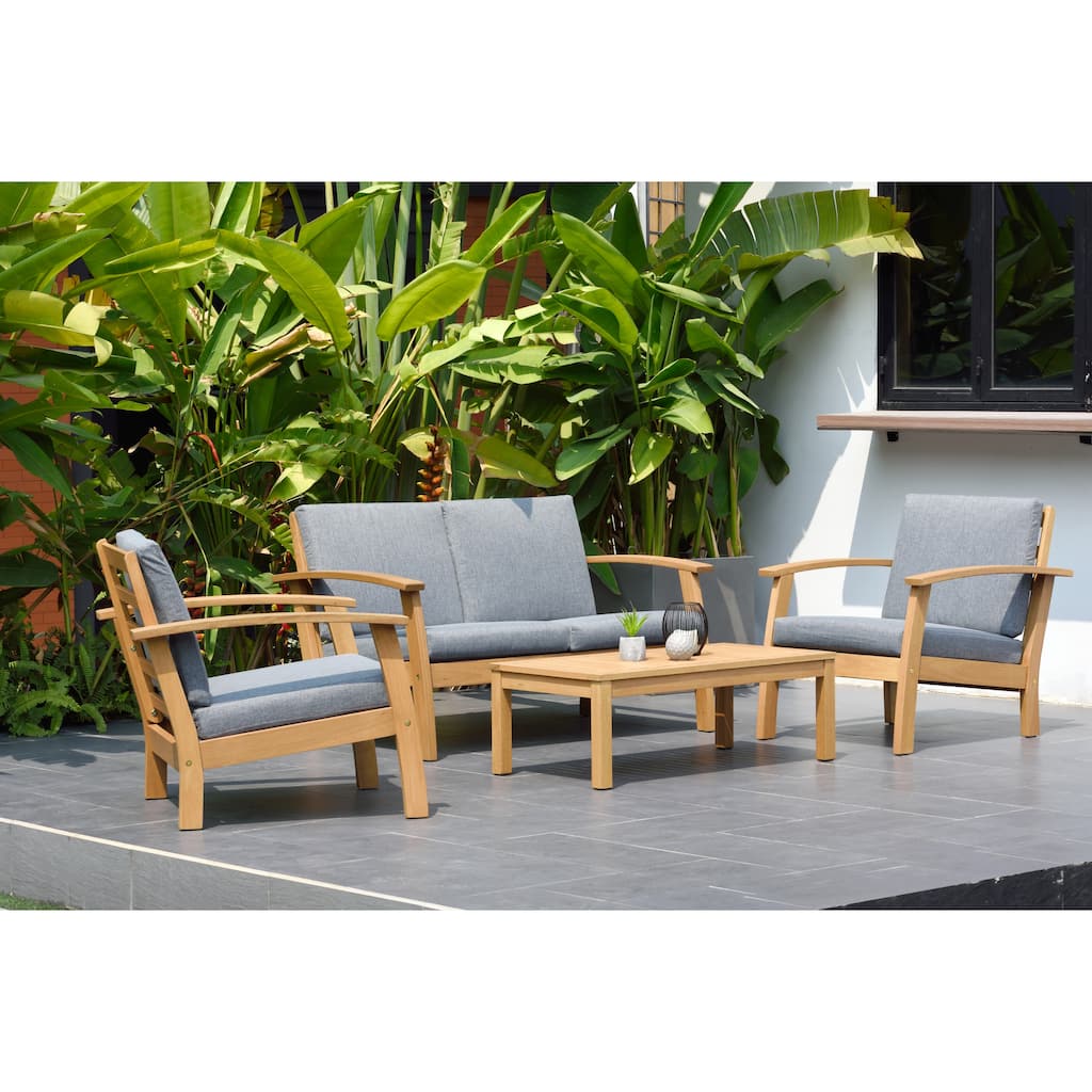 Tottenville 4-piece Patio Conversation Set by Havenside Home
