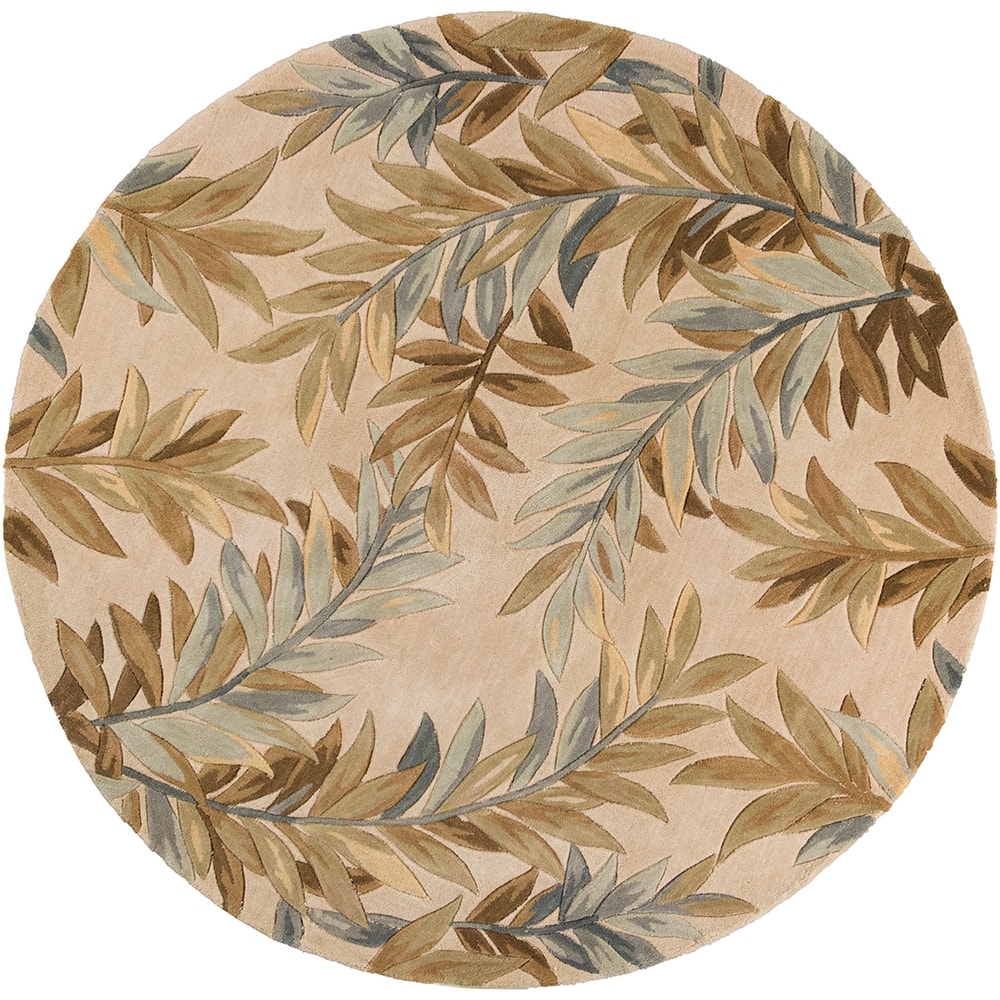 Domani Classics Rustic Leaves Hand-tufted Wool Rug