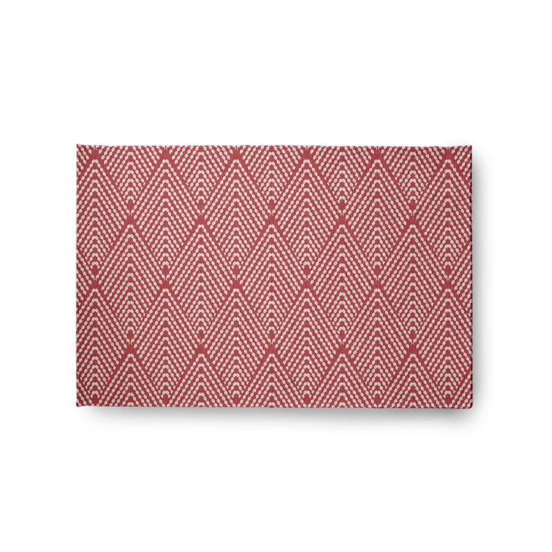 Lifeflor Diamond Spring Chenille Rug - 2' x 3' - Ligonberry Red