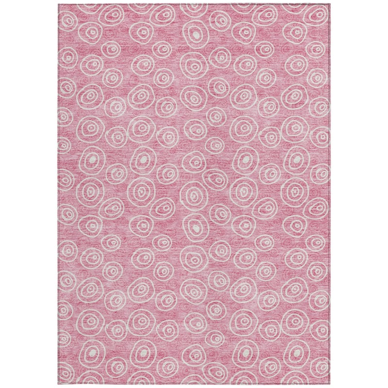 HomeRoots Geometric Transitional Rectangle Outdoor Rug