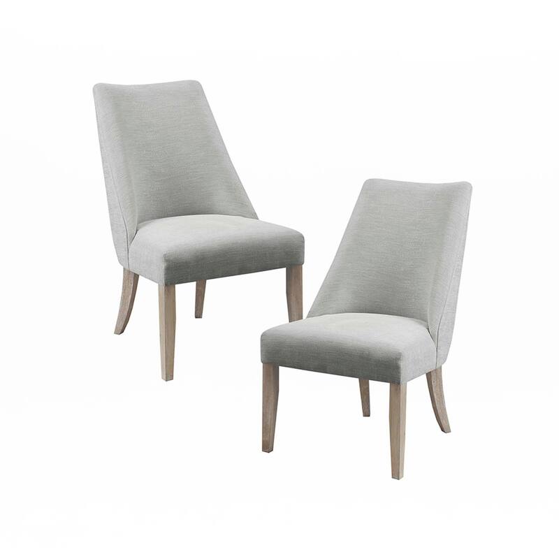 Upholstered Dining chair Set of 2 - Light Gray