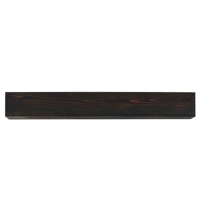 72" Rustic Wood Fireplace Mantel