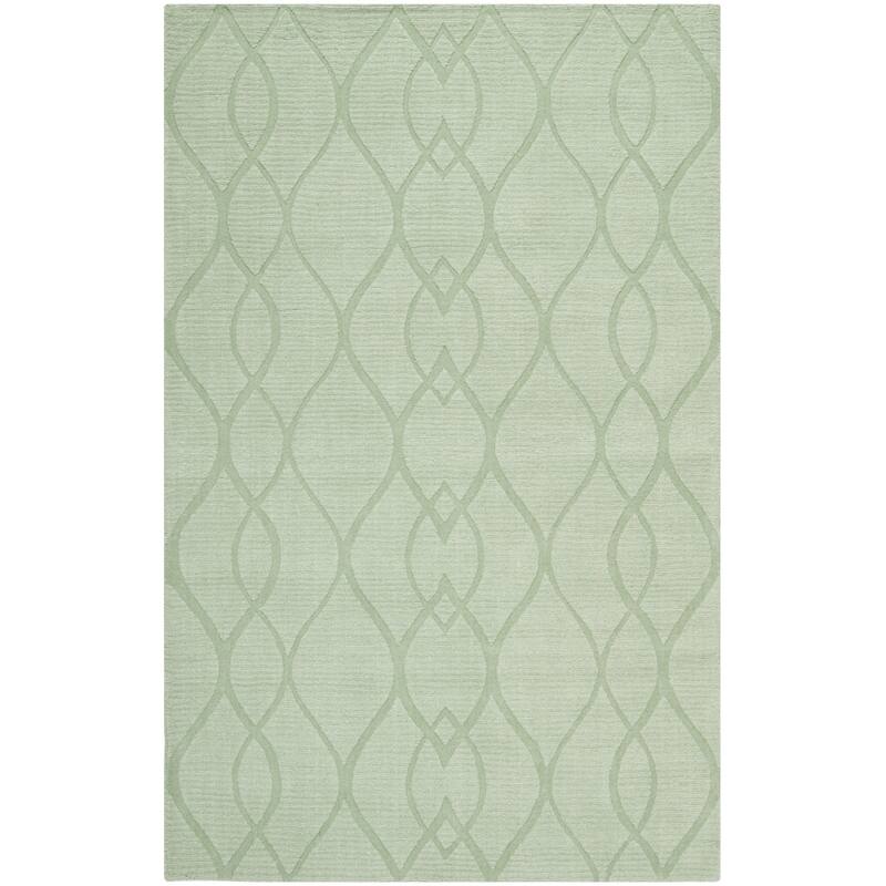 SAFAVIEH Handmade Impressions Reanna Modern Wool Rug - 4' x 6' - Sage - Rectangle