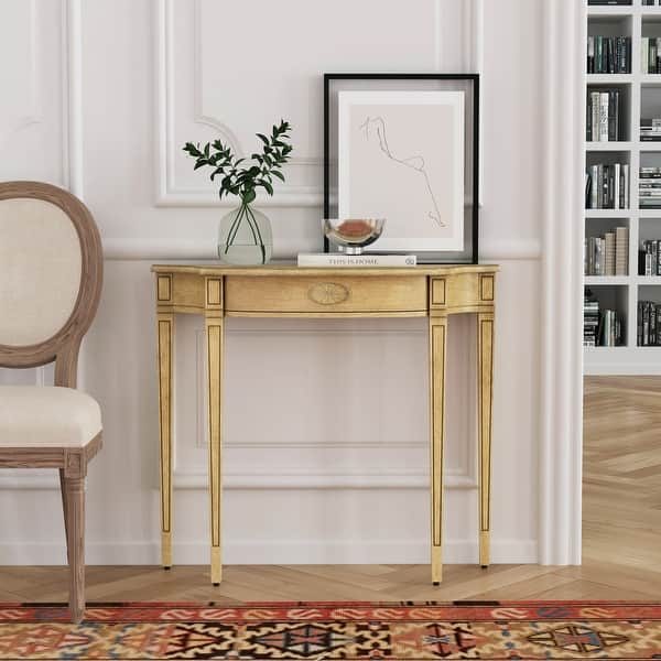 slide 2 of 7, Chester Console Table Antique Beige