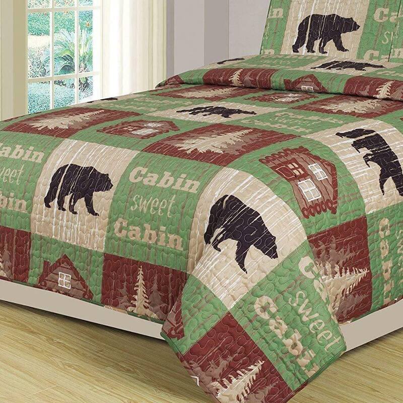 3 Piece Rustic Cabin Quilt Set Twin Bed Bath & Beyond 33535264