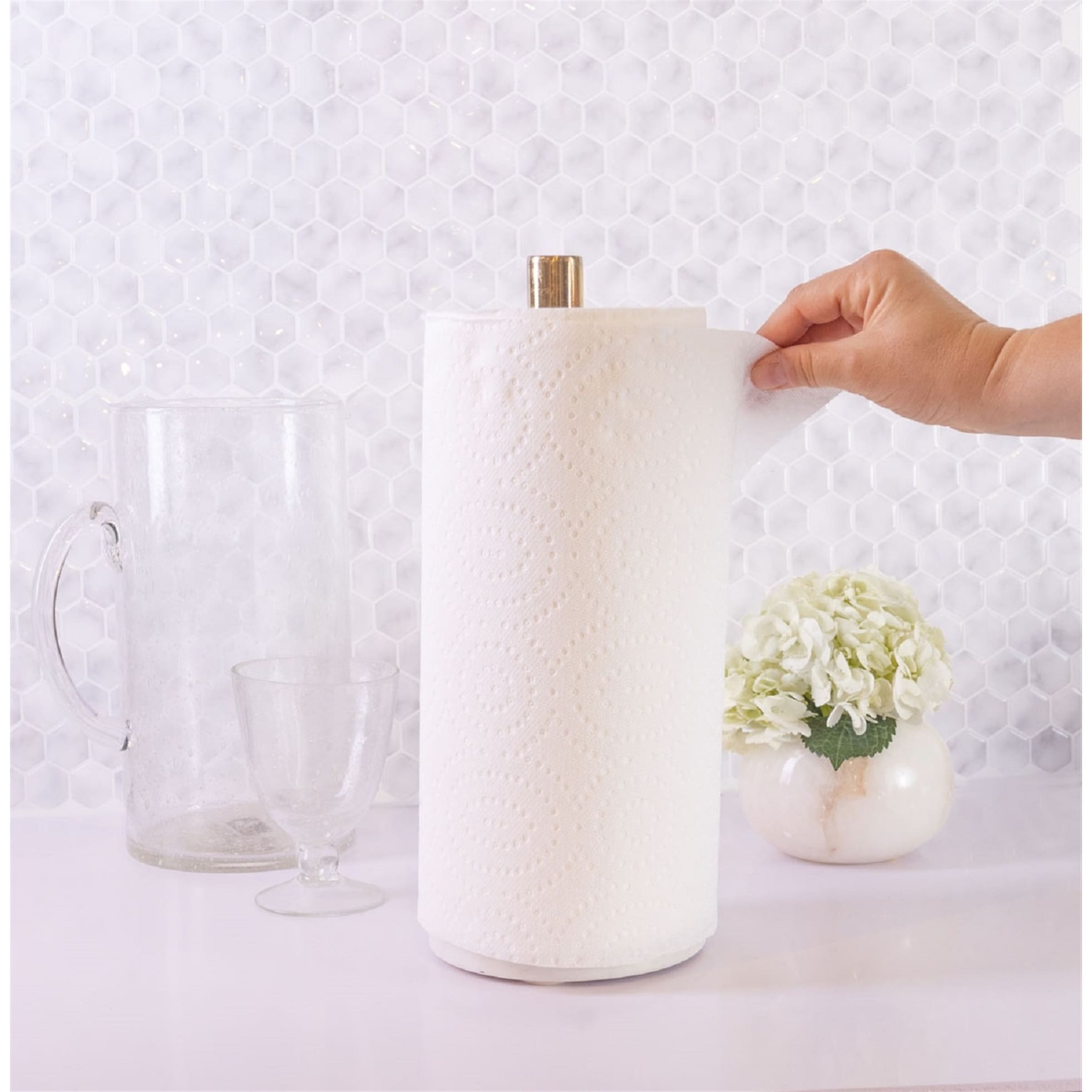 White Marble Paper Towel Holder Bed Bath Beyond 41008659