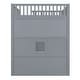 preview thumbnail 14 of 26, Full Size House Loft Bed with Built-in Wardrobe, Ladder, and Solid Pine Wood Construction, Guard Rails for Safety, Grey