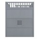 preview thumbnail 14 of 26, Full Size Loft Bed with Wardrobe, Ladder, and Guard Rails, Grey