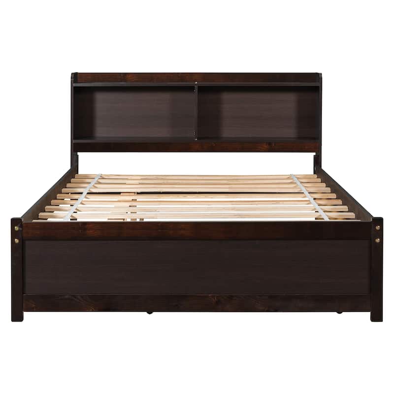 Full Bed with Trundle,Bookcase