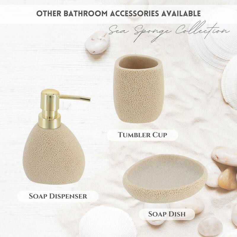 Stylish Sea Sponge Inspired Bathroom Accessory Set