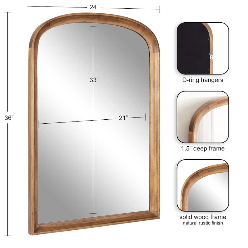 Kate and Laurel Hatherleigh Basket Arch Wall Mirror