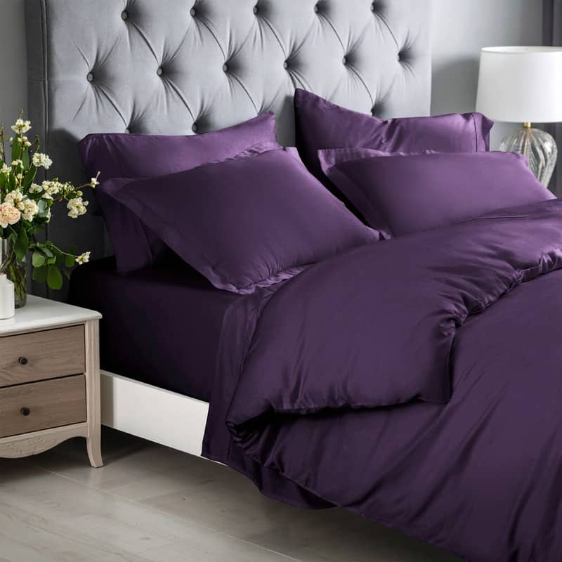 Superior 300 Thread Count Rayon From Bamboo Solid Duvet Cover Set