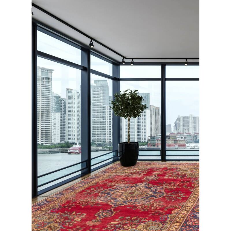 ECARPETGALLERY Hand-knotted Antalya Vintage Red Wool Rug - 5'11 x 9'2