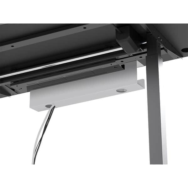 Shop Monoprice Under Desk Cable Tray Steel With Power Supply And